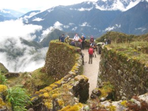 Descending from the third pass