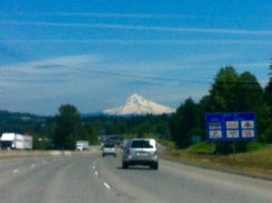 On the way to Mt. Hood  - photo from a car window