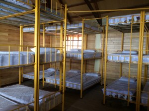 Bedroom at the hut at Cotopaxi